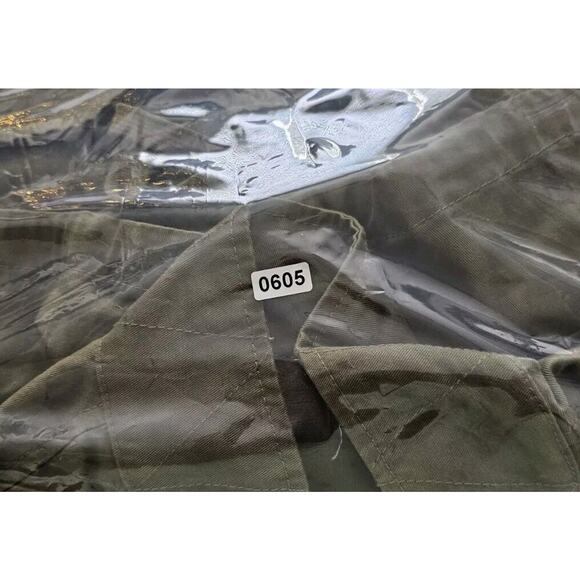 Perch by Blu Pepper Green Front Zip Cropped Jacket Sz 1X Plus Military - Picture 10 of 10